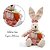 Coelho Da Páscoa Patchwork Rosa Sentado 20cm 1067503 Cromus - Imagem 2