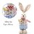 Coelho Da Páscoa Patchwork Azul 30cm 1067501 Cromus - Imagem 2