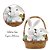 Coelho Da Páscoa Cute Family Na Cesta 1065127 20x12,5x17cm - Imagem 2
