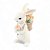 Mini Coelho Da Páscoa La Belle Cesta C/Flores 1064479 11,5cm - Imagem 5