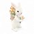 Mini Coelho Da Páscoa La Belle Cesta C/Flores 1064479 11,5cm - Imagem 1