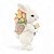 Mini Coelho Da Páscoa La Belle Cesta C/Flores 1064479 11,5cm - Imagem 4