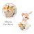 Mini Coelho Da Páscoa La Belle Chapeu E Flores 1064477 10,5cm - Imagem 2