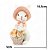 Mini Coelho Da Páscoa La Belle Chapeu E Flores 1064477 10,5cm - Imagem 6