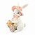 Mini Coelho Da Páscoa La Belle Chapeu E Flores 1064477 10,5cm - Imagem 4