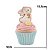 Coelho de Pascoa Pastries Coelho Cupcake 1050394 15,5x9,5x9m (AxLxP) - Imagem 3