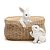 Coelho de Pascoa Brezze Cesto Decorativo 1038062 17x20x20cm (AxLxP) - Imagem 1