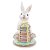 Coelho de Pascoa Pastries C/Macarons 1050391 26,5x16x15m (AxLxP) - Imagem 1