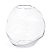 Vaso De Vidro Transparente 18702 21cm Mart - Imagem 1