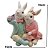 Coelho Da Páscoa Casal Selfie RS2639 22x11cm 1Und - Imagem 3