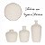 Kit Mini Vaso Cerâmico Bege 19795 P7,5cm M10cm G13,5cm Mart - Imagem 2