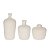 Kit Mini Vaso Cerâmico Bege 19795 P7,5cm M10cm G13,5cm Mart - Imagem 3