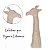 Escultura Girafa Em Poliresina 33x13x9cm 20931-P Mart - Imagem 3