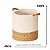 Cesto Organizado  Algodão e Fibra Natural 16008G  34X45cm - Imagem 4