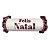 Almofada Natalina Baguete Feliz Natal C/ Babado 537 20x48cm - Imagem 1