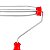 Garfo Suporte Gaiola Vemelho P/ Rolo 23cm Compel - Imagem 2