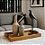 Bandeja Decorativa Em Madeira 19882-P 6x43x20cm Mart - Imagem 2