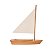 Escultura Decorativa Barco Em Madeira  20400G 40,5x32x12cm - Imagem 1