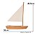Escultura Decorativa Barco Em Madeira  20400G 40,5x32x12cm - Imagem 3
