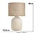 Abajur Luminária Em Cerâmica e Fibra Natural 18269 48x33,5cm Mart - Imagem 4