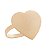 Porta Guardanapo Heart de Zamac Dourado 4cm x 3,5cm Lyor - Imagem 1