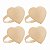 Porta Guardanapo Heart de Zamac Dourado 4cm x 3,5cm Lyor - Imagem 4