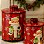 Pote Porta Mantimentos Papai Noel De Metal C/2 Unid 1068801 - Imagem 2