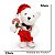 Urso C/Movimento Cachorro Branco e Vermelho 1056076 32cm 1UN - Imagem 3