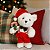 Urso C/Movimento Cachorro Branco e Vermelho 1056076 32cm 1UN - Imagem 2