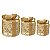 Caixa De Presente Decorativa Com 20 Led Cru / Ouro 6AA 1068567Cromus - Imagem 1