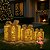 Caixa De Presente Decorativa Com 20 Led Cru / Ouro 6AA 1068567Cromus - Imagem 2