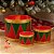 Tambor Decorativo Vermelho/verde jogo C/ 3 1044472 Cromus - Imagem 2