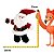 Mini Pelucia Papai Noel Pinha 12cm 1007327 1Un Cromus - Imagem 3