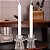Candelabro Castiçal Porta Velas de Vidro 6x7cm CJ C/2 61933 - Imagem 2