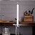 Candelabro Castiçal Porta Velas de Vidro 9x18,5cm 61730 - Imagem 4