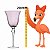 Taça Para Vinho  Lily 250ml Rosa CJ 2Unid 21064 Wolff - Imagem 4
