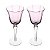 Taça Para Vinho  Lily 250ml Rosa CJ 2Unid 21064 Wolff - Imagem 1