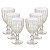 Taça De Água De Vidro Brand Fio Dourado C/6 320ml - Imagem 1
