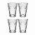 Copo Alto C4un Butterfly Lines De Vidro 350ML 21044 Wolff - Imagem 1