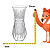 Mini Vaso Lys de Cristal 6x15cm 28030 Wolff - Imagem 4