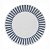 Prato Raso De Ceramica Mediterraneo  Azul 25cm 18355 Wolff - Imagem 1