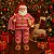 Papai Noel De Pijama 30cm 1Un TokDaCasa - Imagem 2