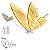 Borboleta Decorativa De Led Quente 60cm - Imagem 2