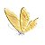Borboleta Decorativa De Led Quente 60cm - Imagem 1