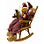 Papai Noel Sentado 45cm 1Un PN880 - Imagem 1