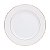 Prato Raso De Jantar Monaco C/ Borda Dourada 27cm CJ6 18082 - Imagem 3