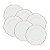 Prato Raso De Jantar Maldivas Branco Fio De Ouro 28cm CJ6 - Imagem 1