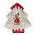 Petisqueira Noel Branca/Vermelha 18cm MP949 - Imagem 1