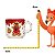 Caneca Natalina Ginger Marron 7cm C/4Unid MP946 - Imagem 4
