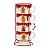 Caneca Natalina Ginger Marron 7cm C/4Unid MP946 - Imagem 1